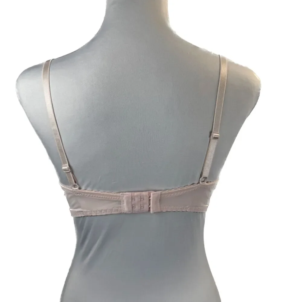 René Rofé Lingerie | Pink Lace Push Up Underwire Bra 36C K1073 - Picture 3 of 6